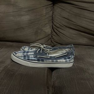 Blue Bingham Moccasin Sneakers